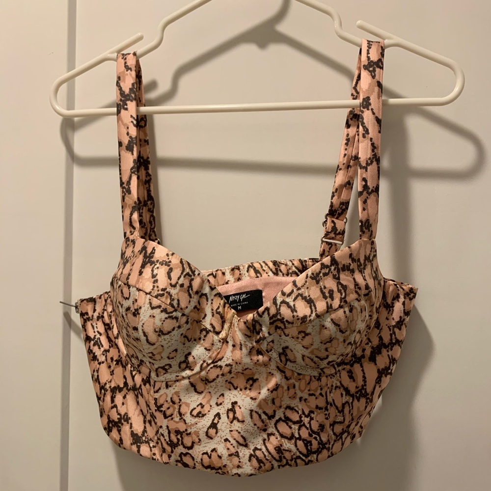 Nasty Gal Bustier Crop Top